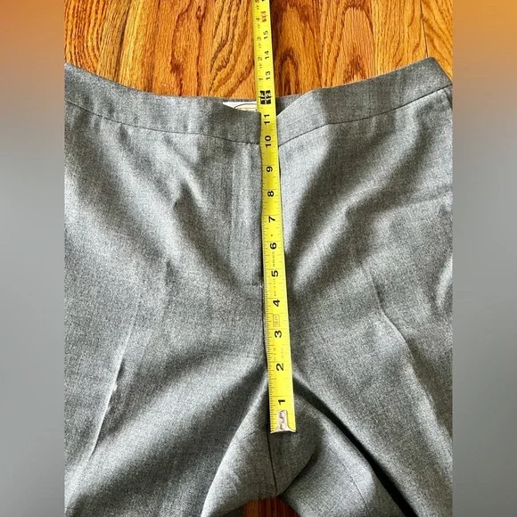Talbots Petites Women’s Size 10 Gray Wool Dress Slacks Pants Lined - Picture 8 of 10